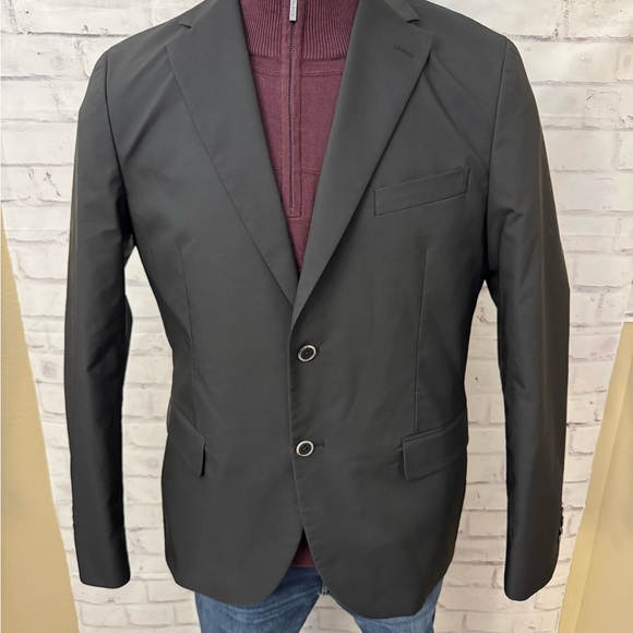 JOE’S 44R Black Polyester Charger Sport Coat Jacket‎ J329 2 Button - Picture 3 of 12